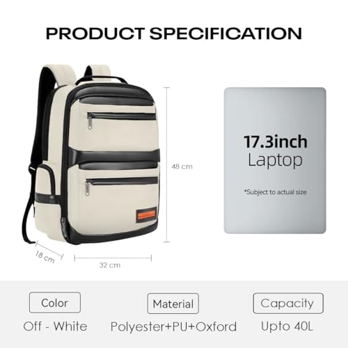 Image of Nordia Laptop Backpack - Sleek & Waterproof, Multi-Compartment Design, and Padded Straps for Work, School & Commute