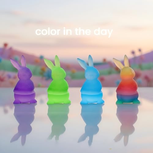 Image of 3D Printer Filament Bundle, Glow in The Dark Filament Multicolor, Green, Blue, Purple and Rainbow, PLA Filament 1.75 mm, Dimensional Accuracy + /- 0.03 mm, 250g X 4 Pack