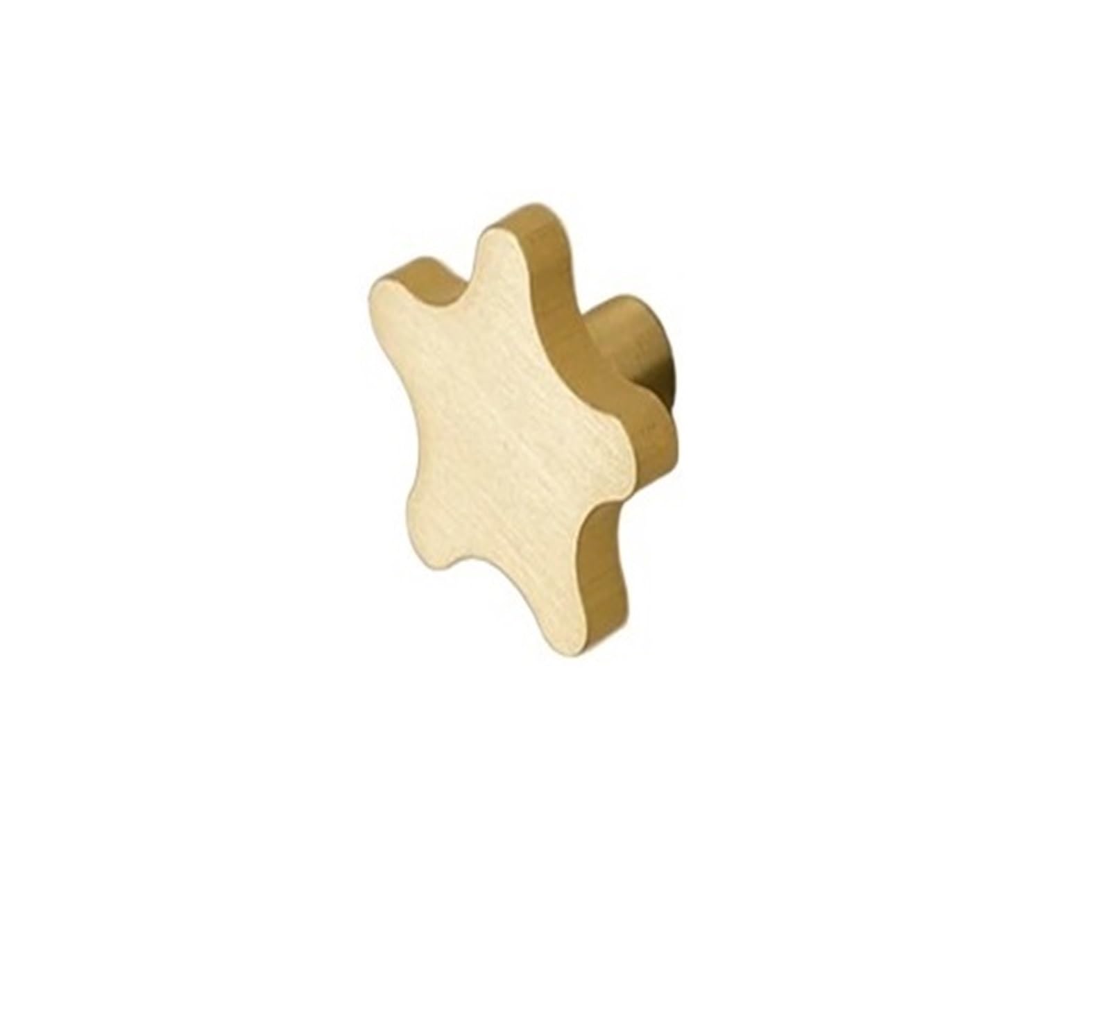 KLdcfhDR 1pcs Gold Brass Star Shape Cabinet Knobs