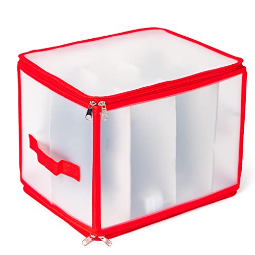 Home Treats Boîte de rangement pour boules de Noël, sacs de rangement et support pour papier cadeau (organisateur de lumières de Noël) Cover