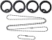 Dog Tag Tune-up Repair Kit Silencers & Stainless Chains 27" & 4.5""