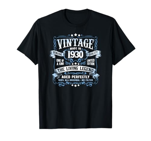 Vintage 95th birthday born in 1930 classic limited edition camiseta
