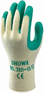 Showa 310 Green Latex Palm Coated Work Gloves, 7/Small