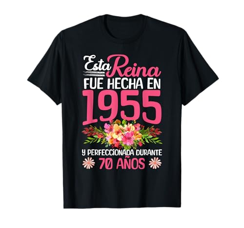 70 Años Regalo de Cumpleaños Mujer Hecha En 1955 70 Años Camiseta 70 Años Regalo de Cumpleaños Mujer Hecha En 1955 70 Años Camiseta