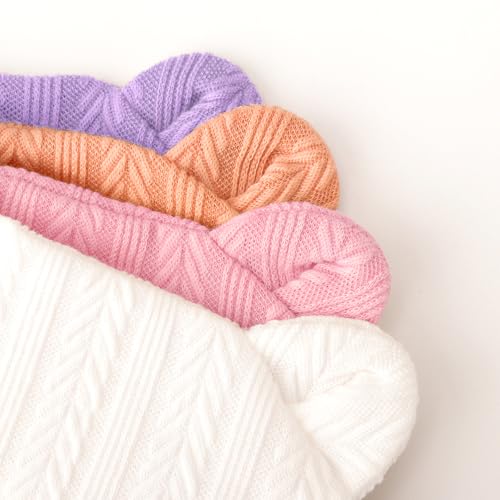 Image of BQUBO Newborn Baby Hats Bear Ears and Mittens Sets Preemie Caps Baby Boy Girl Infant Hospital Beanie for 0-3 Months