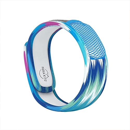 PARA'KITO Mosquito Insect & Bug Protection Wristband - Mosquito Stickers & Bug Spray Alternative - Summer Essentials, Beach Accessories, Hiking & Camping Essentials - Natural Essential Oils (Bora)