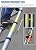 Telesladderladders Multi-Purpose Extendable Ladderladdercopiladder 2.6M 3.2M 3.8M 5M 6M 7M 8M, Aluminum Blue Tallextension Ladders with Non Slip Fee/Blue/1.8M/5.9Ft