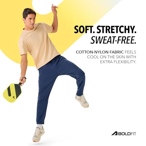 Image of Boldfit Track Pants for Men Casual Track Pants for Man Lower for Men Adjustable Waist Everyday Trackpants for Walking, Running and Exercise Pant for Man