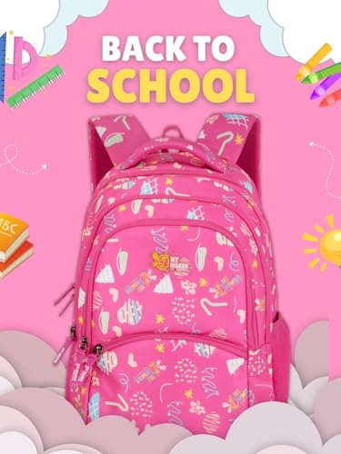 Image of Lyra Sweet Treats 37L School Backpack - Ice Cream & Candy Fun Edition | For Kids (Girls & Boys)