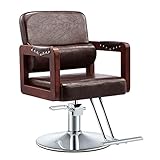 [Rugged Salon Chair]: The hairdressing chair is made of heavy frame, filled with high density sponge and covers PU leather. It can rely on the back of the hairdressing chair. Place your legs on your footrest to get a more comfortable posture.