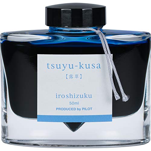 Image of Pilot Iroshizuku Bottled Fountain Pen Ink, Tsuyu-Kusa, Asiatic Dayflower, Blue (69204)