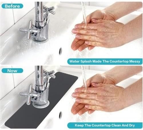 Su Emici Sihirli Mutfak Banyo Musluk Matı Lavabo Kenar Matı - Görsel 3