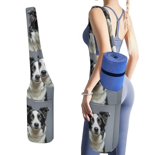 Sac à tapis de yoga Border Collie : fini les affaires mouillées