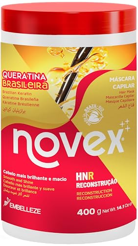 Novex Queratina Brasileña, Mascarilla Capilar - 400 gr.