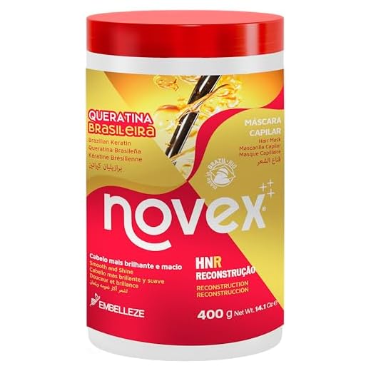 Novex Queratina Brasileña, Mascarilla Capilar - 400 gr.