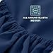 Bare Home Queen Sheet Set - 1800 Ultra-Soft Microfiber Queen Bed Sheets - Double Brushed - Deep Pockets - Easy Fit - 4 Piece Set - Bedding Sheets & Pillowcases (Queen, Dark Blue)