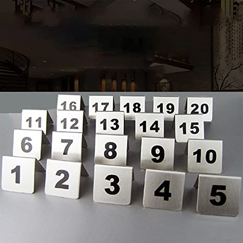 Números de mesa de acero inoxidable para restaurante indicador digital 44951 6