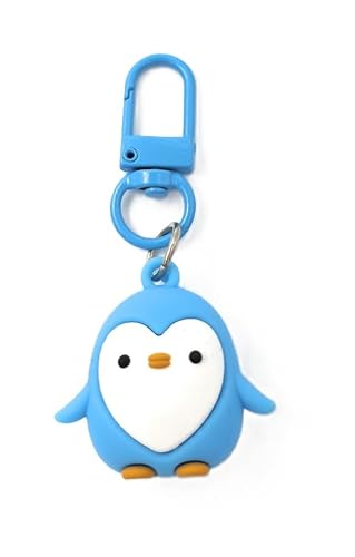 4Trails Unisex Blue Penguin Waddle Raft Cute Lucky Puffin Keyring Pink Purple Peach And Black (Blue)