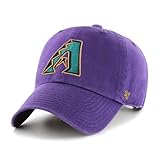 47 MLB Alternate Clean Up Adjustable Hat, Adult (Arizona Diamondbacks Cooperstown Purple)