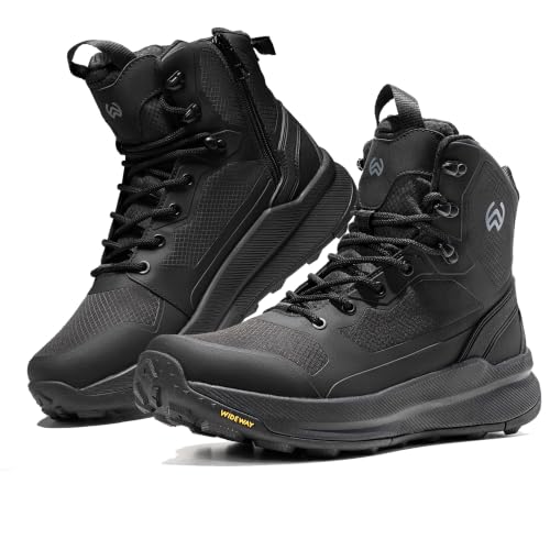 Image of Men's Military Tactical Boots Side Zipper Combat boots Lightweight