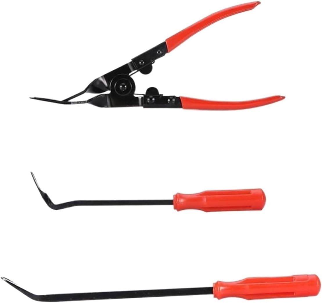 MiZuh Hand Tool Car Disassembly Tools 19pcs Refit Kits Interior Trim Panel Dashboard Removal Repair Tools Auto Clip Pliers Fastener (Color : RED), laiyong1987