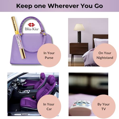 Bliss Kiss | 4 Lavender Vanilla | Oil Cuticle Pen w/Vitamin E & Jojoba⏤Nail Strengthener Nail Growth Serum for Brittle Peeling Breaking Thin Nails - Image 4