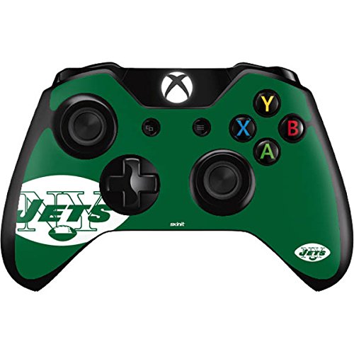 Skinit Decal Gaming Skin Compatible with Xbox One Controller - Officially Licensed NFL New York Jets Retro Logo Design