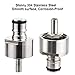 Ferroday Stainless Steel Carbonation Cap Forced Carbonation PET Bottle Filling 5/16 Barb CO2 Coupling to Carbonate Soda Beer Stainless Steel PET Bottle Carbonation Cap + O-ring + Gasket