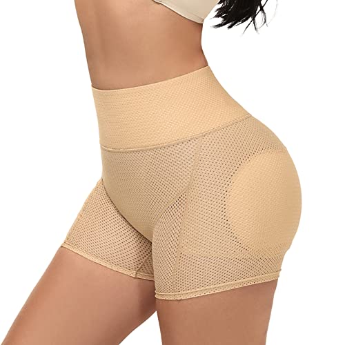 Image of Lu's Chic Women's Padded Shapewear Shorts Hip Padding Lifter Panties Mesh Body Shaper Shorts Shapewear