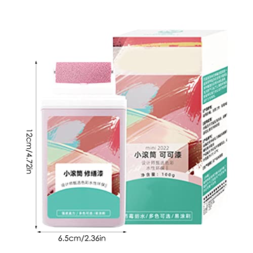 Escova de remendo de parede de rolo pequeno | 100g Reparador de Paredes | Pincel rolante, tinta de r