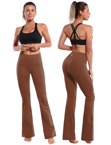 BUBBLELIME 29"/31"/33"/35"/37" 3 Styles Women's High Waist Bootcut Yoga Pants Basic/Side Pockets Tummy Control Workout Flared2