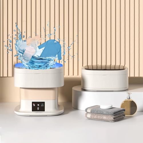 Lavadora portátil para apartamentos pequeños mini lavadora plegable que ahorra espacio