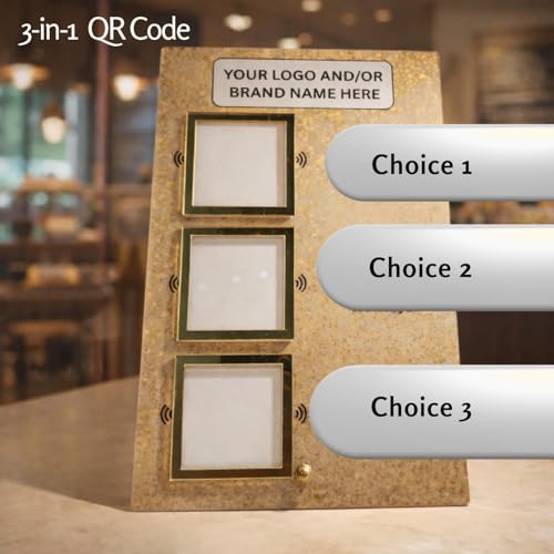 tinydabba Custom 3 QR & NFC Standee – Personalized Acrylic Display by tinydabba - 5