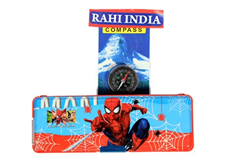 Rahi India Spiderman Magnetics Led Light Multipurpose Plastic Pencil Box with Dual Sharpener – with Compass Free Worth R.s. 89 Rahi India Spiderman Magnetics Led Light Multipurpose Plastic Pencil Box with Dual Sharpener – with Compass Free Worth R.s. 89