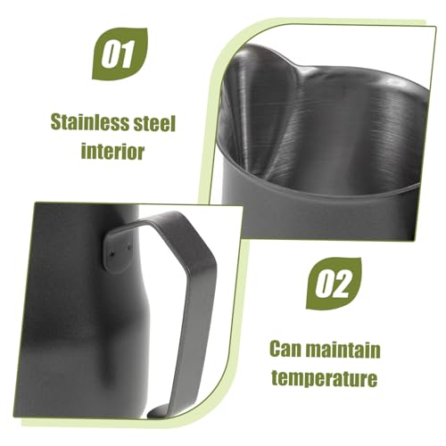 Pichet à lait pour expresso en acier inoxydable de qualité supérieure SEWACC - 4