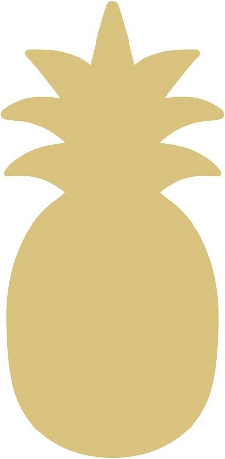 Pineapple Cutout Unfinished Wood Fruit Tropical Vacation Island Summer Beach MDF Shape Canvas Style 2 (24)