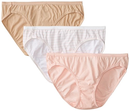 Image of Hanes womens Bikini Panties Pack, Soft Cotton Underwear, 10-pack (Retired, Colors May Vary)