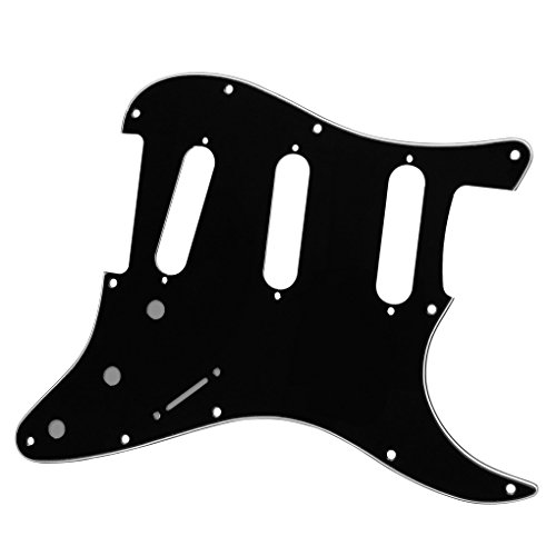 FLEOR Set de guitare électrique Style SSS Pickguard avec vis de montage de plaque arrière pour USA/MEX Fender Strat… - Les Beatles, Paul McCartney, John Lennon, RIngo Starr, George Harrison FLEOR Set de guitare électrique Style SSS Pickguard avec vis de montage de plaque arrière pour USA/MEX Fender Strat… – Image 3