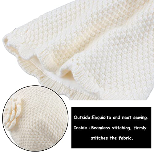 Bamery Winter Little Girls' Beanie Hat Cute Toddler Girl Knitted Hat Cotton Warm Hats for Under 6 Years3