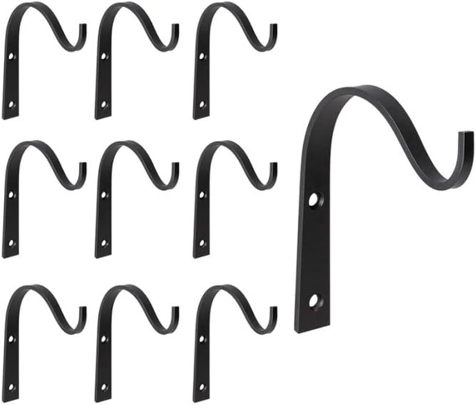 Economical 10pcs Iron Hanger Wall Hooks for Hanging Lantern Planter Coat Rustic Home Decor