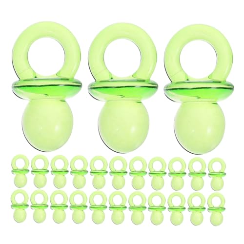 Yardwe 1 Juego Decoración Mini Chupete Azul Ducha Nacido Decoraciones De Shower Niña Adorno De Chupete Favor De Shower Chupete Niña Acrílico Verde 50 Piezas