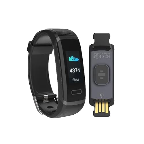 Oaxis Tenvis Hr With Extra Strap - Activity Fitness Tracker Smart Band With 24/7 Heart Rate Monitor Full Hd Color Screen Message Notifications Water Resistant Fitness Watch For Men Women Kids #TOP2