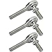 Steel 1/4 Inch LH Male Heim Joint Rod Ends with Stud ? 3 Pack