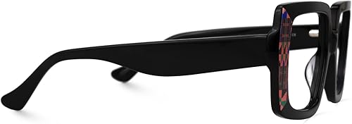 Miniatura 9 de VOOGLAM Gafas cuadradas de gran tamaño con bloqueo de luz azul para mujeres y hombres, anti fatiga ocular UV Dempsey