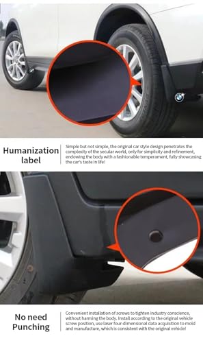 Aletas guardabarros para Toyota RAV4 2019-2024 Facelift: protección 4WD 3