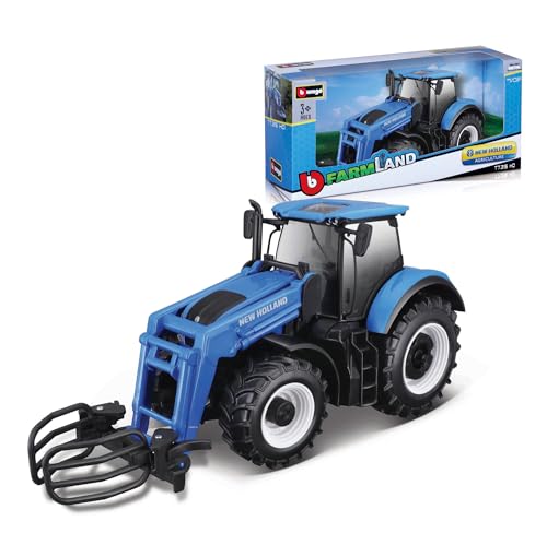 Bburago NEW HOLLAND T7.315 TRACTOR WITH FRONT LOADER, 1:32 Scale - Image 2