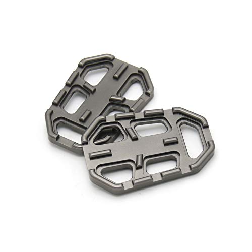 Sangmei Pedais de pedestal de motocicleta tarugo dianteiro largo Pedais de descanso de pedais compat