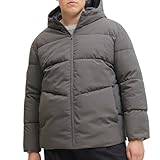 chaquetas para hombres el corte ingles Jack&Jones Plus - Chaqueta acolchada juvenil con capucha y cordón de manga larga