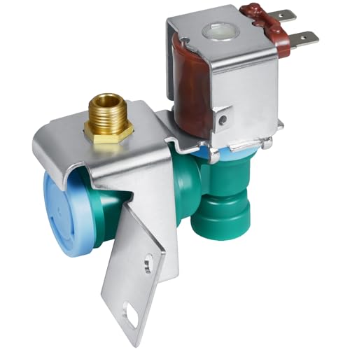 W10394076 W10865826 Refrigerator Water Inlet Valve Compatible with Whirlpool Kitchen-Aid Refrigerator Replacement for K-78282 W10726788 W10833705 W10872966 WPW10394076