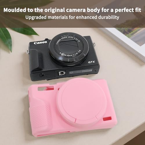 Funda de silicona para Canon Powershot G7 X Mark III rosa miniatura 5